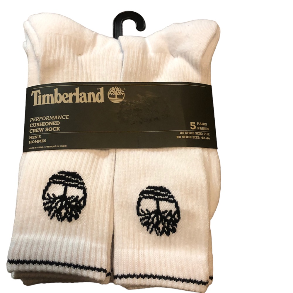 🆕 Timberland Performance Crew Socks 5 Pack